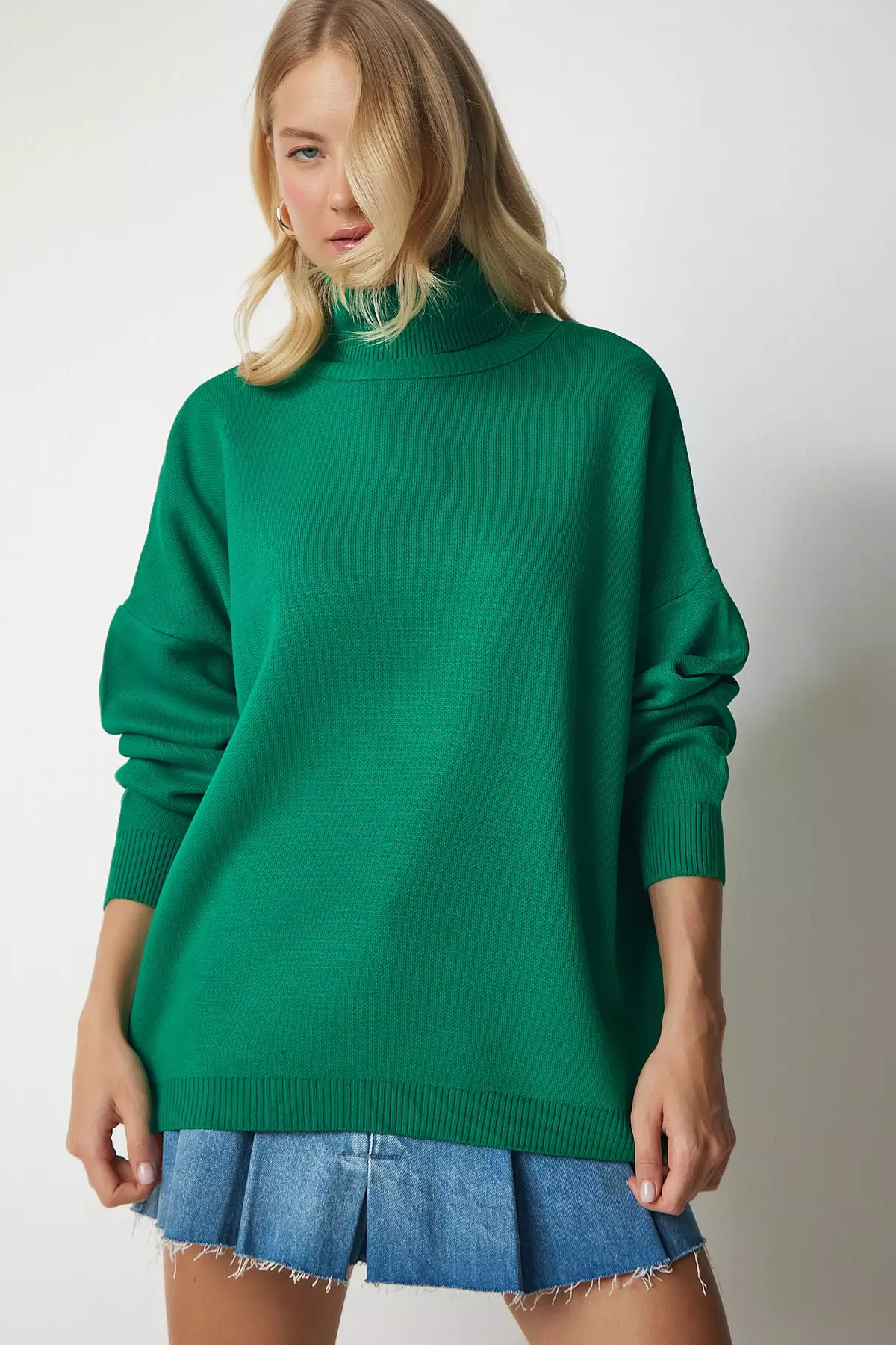 Turtleneck Knit Sweater