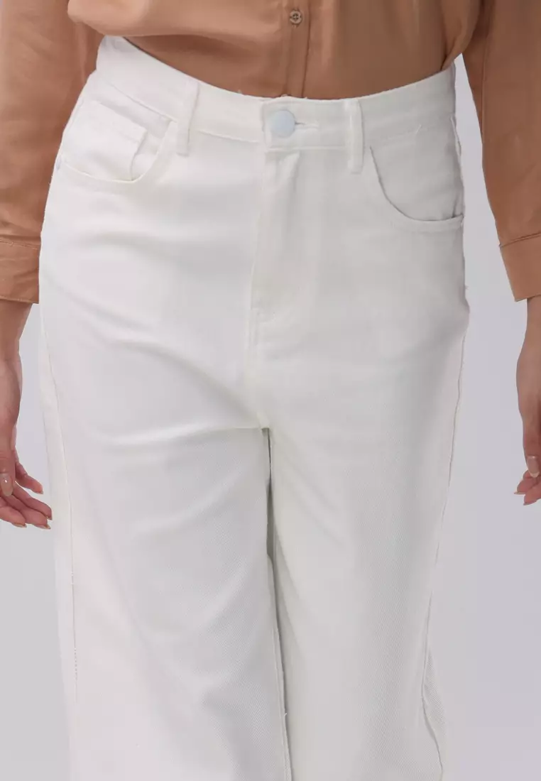 Denim Wide Leg Pants