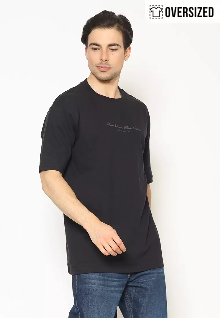 RBJ T-Shirt Cotton Oversized Pria 2079131691