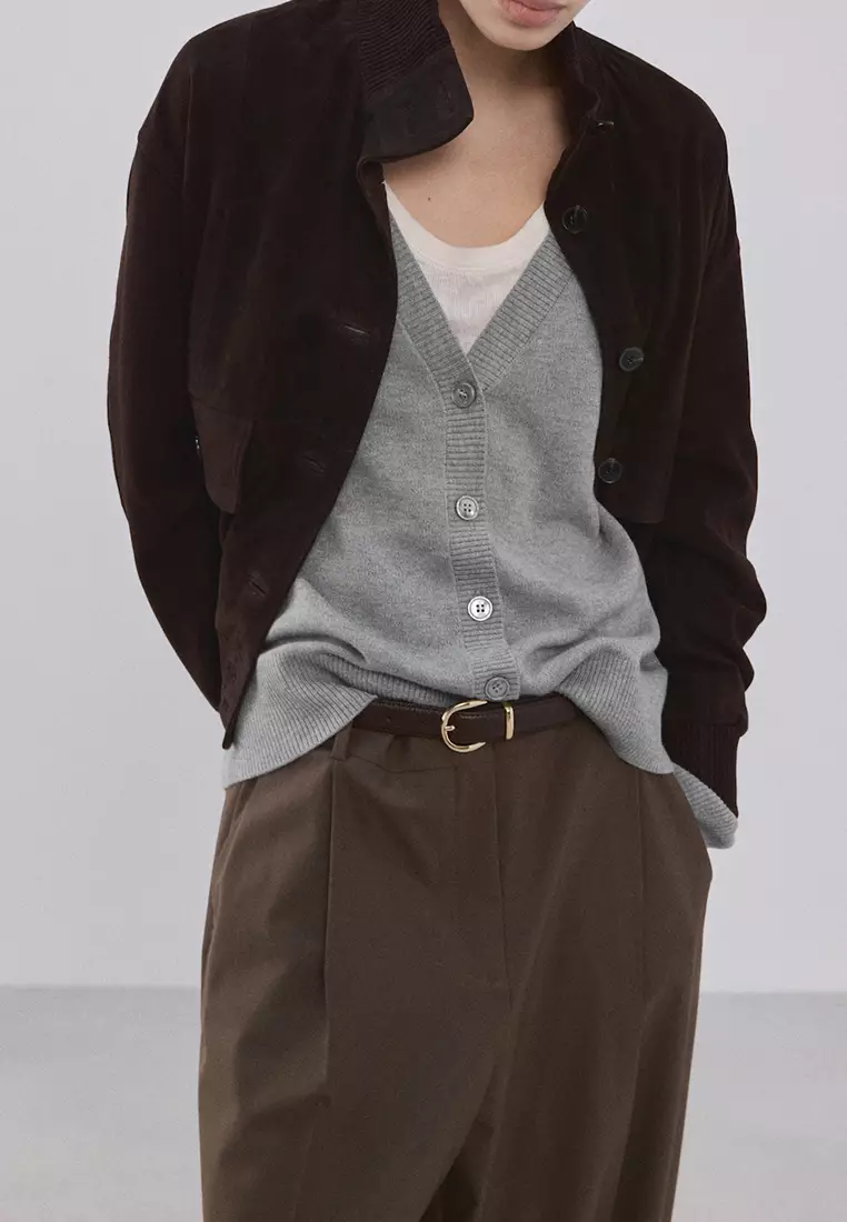 V-Neck Knitted Cardigan