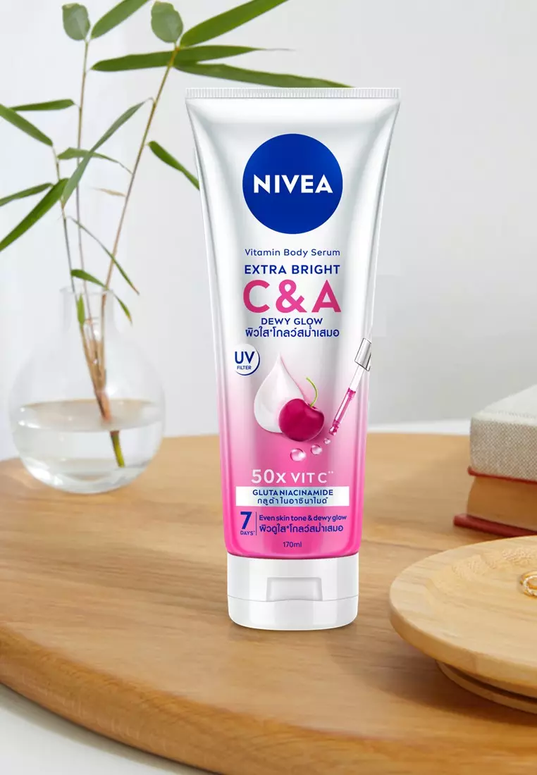 Extra Bright Body Serum with Glutathione Niacinamide and Vitamin C&A, 170ml