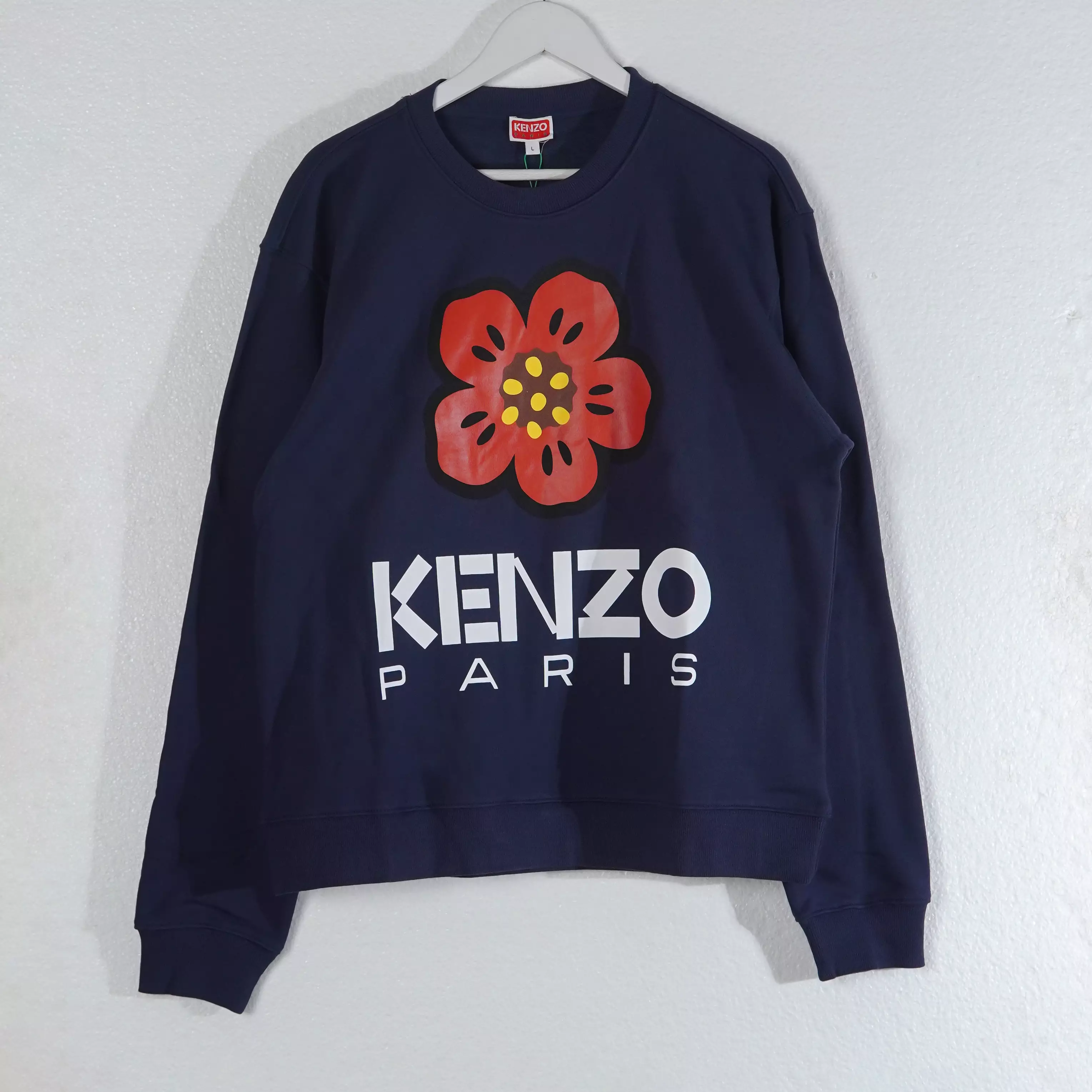 Sweater KENZO BIG BOKE FLOWER RED NAVY SWEATSHIRT 100% ORIGINAL