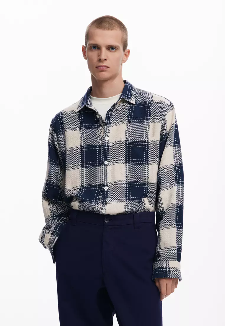 Structured straight pants