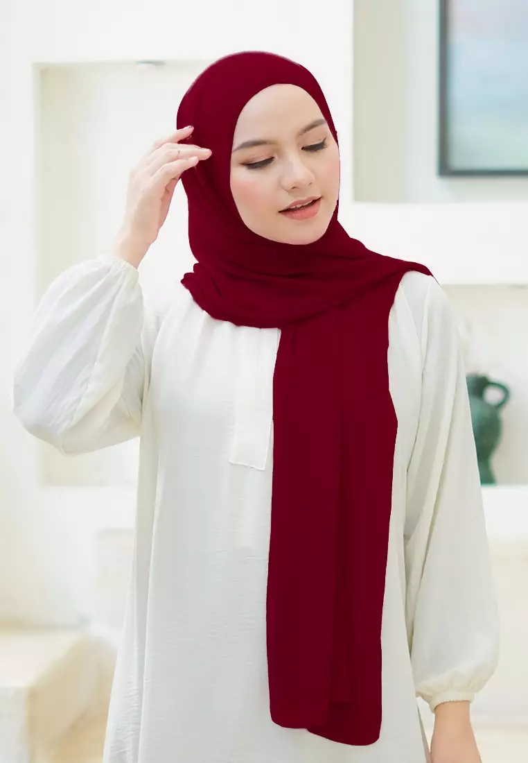 HIJAB INSTAN LATIFA - MAROON