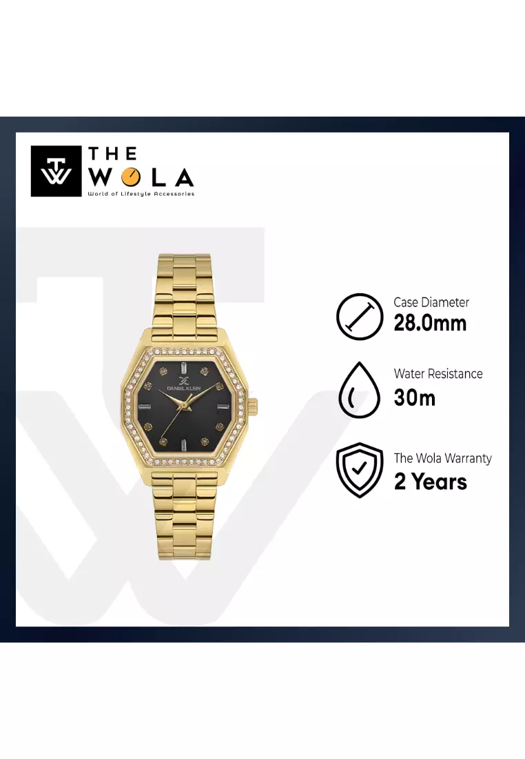 Women Analog Gold Stainless Steel Watch DK.1.14113-3