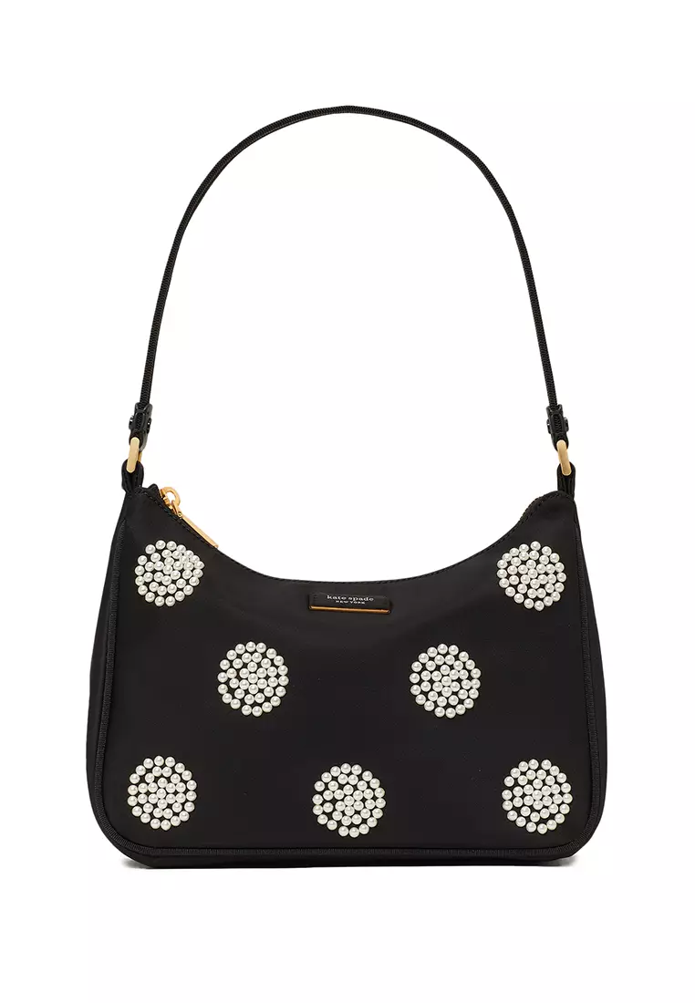 Kate spade black cheap and white shoulder bag