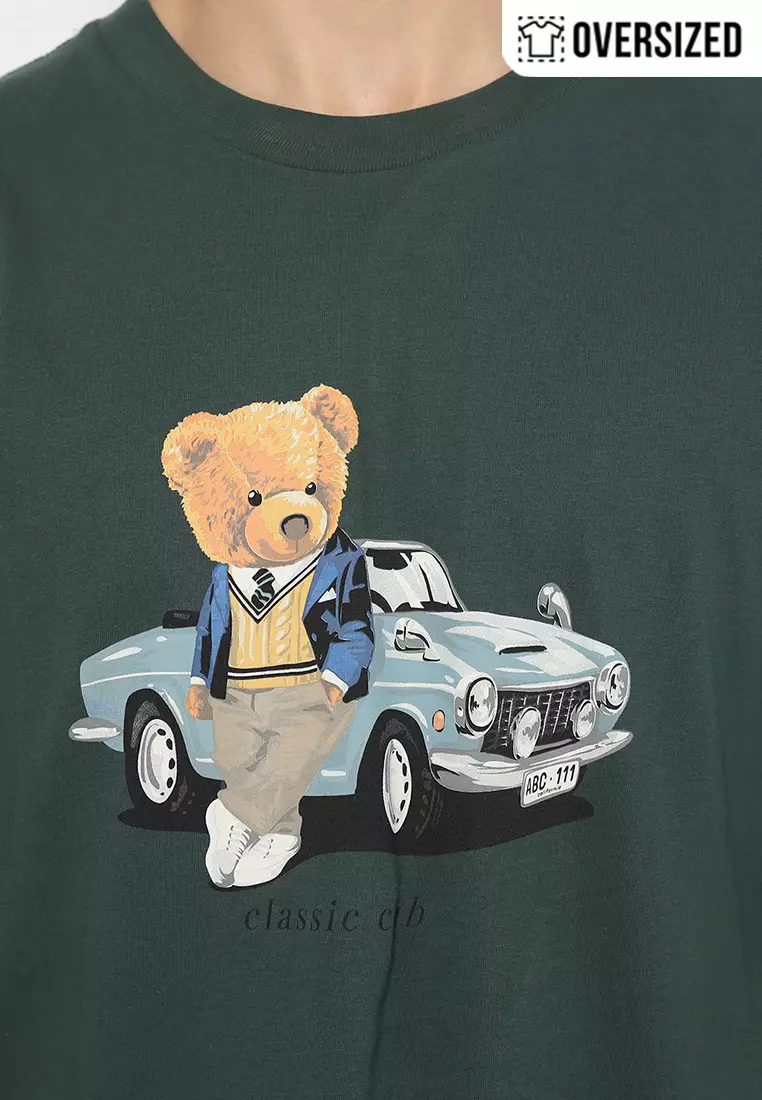 RBJ Unisex T-Shirt Teddy Cotton Combed Oversized Pria 2079350081