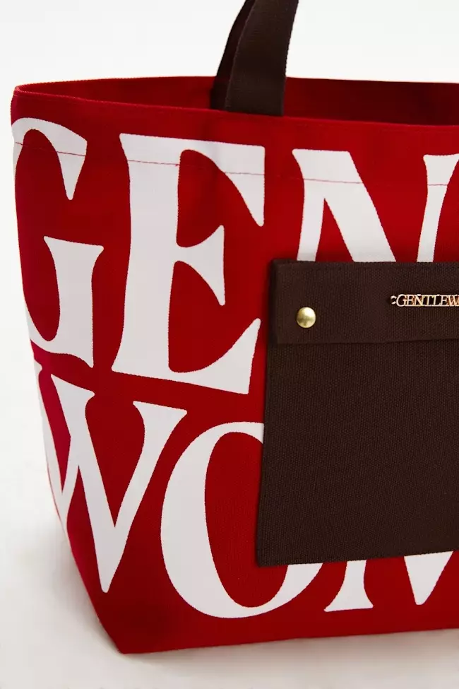 GW Painted Wall Tote - Red