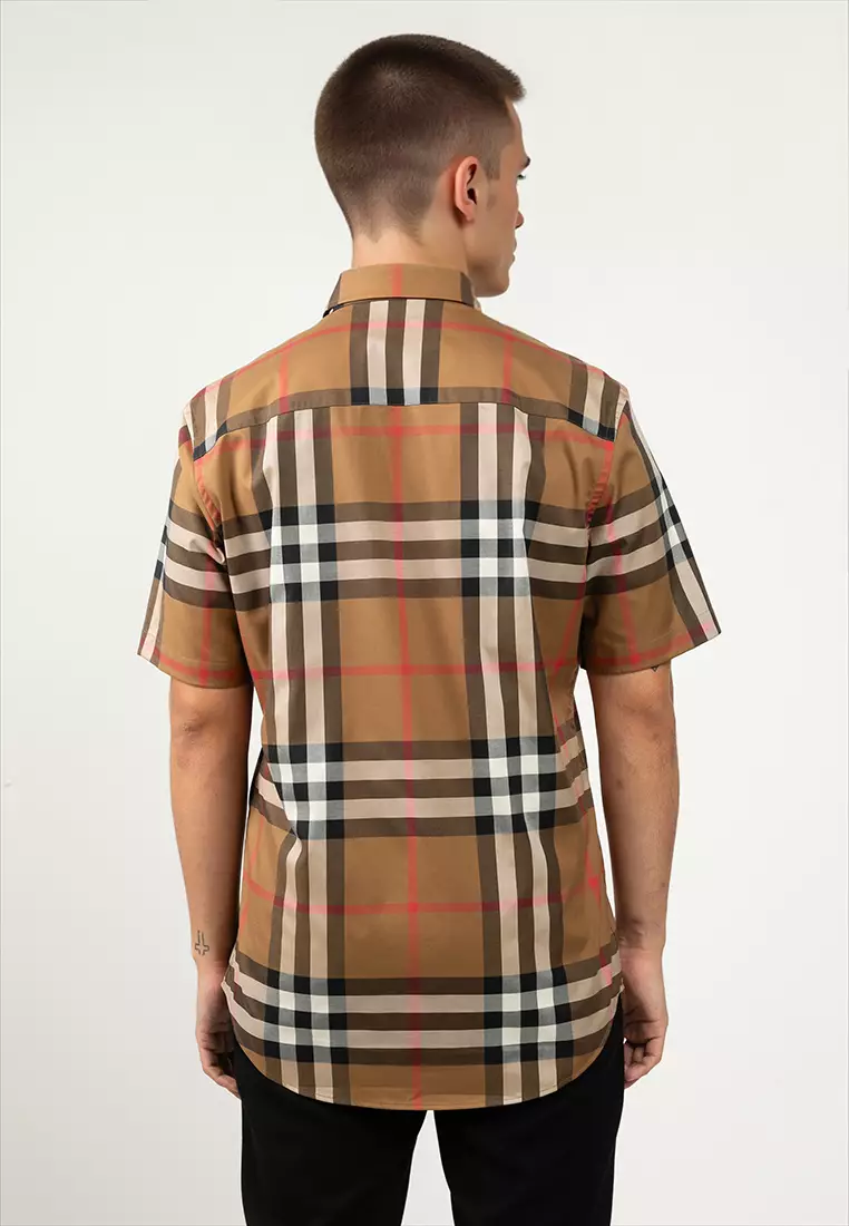 Buy Burberry Claverdon Short Sleeves Check Shirt 2026 Online | ZALORA