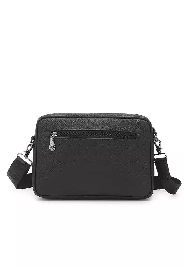 Men's Polo Sling Bag / Crossbody Bag - Black