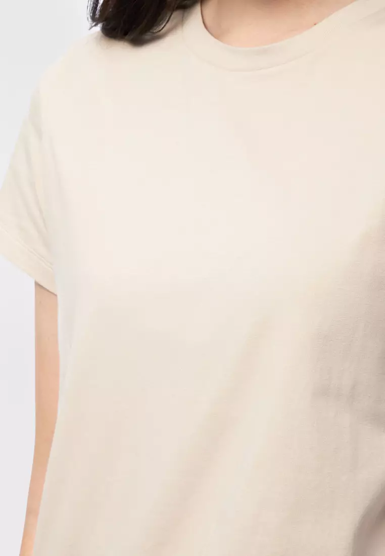 Basic Round Neck Cotton T-Shirt