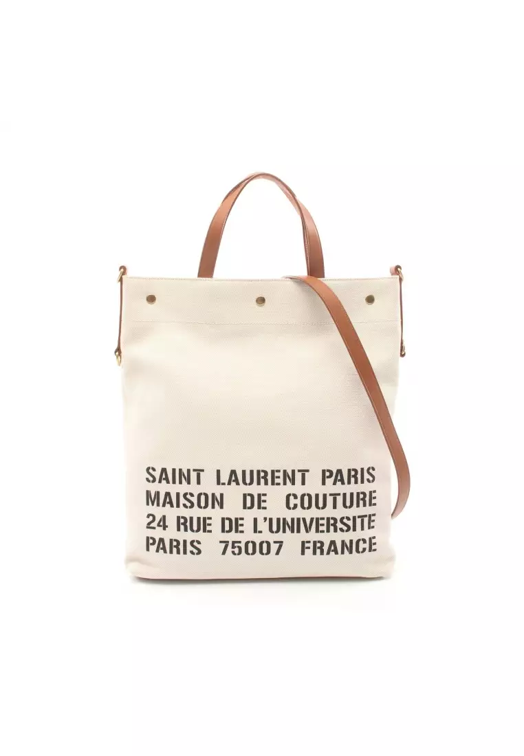 Saint laurent shop tote canvas