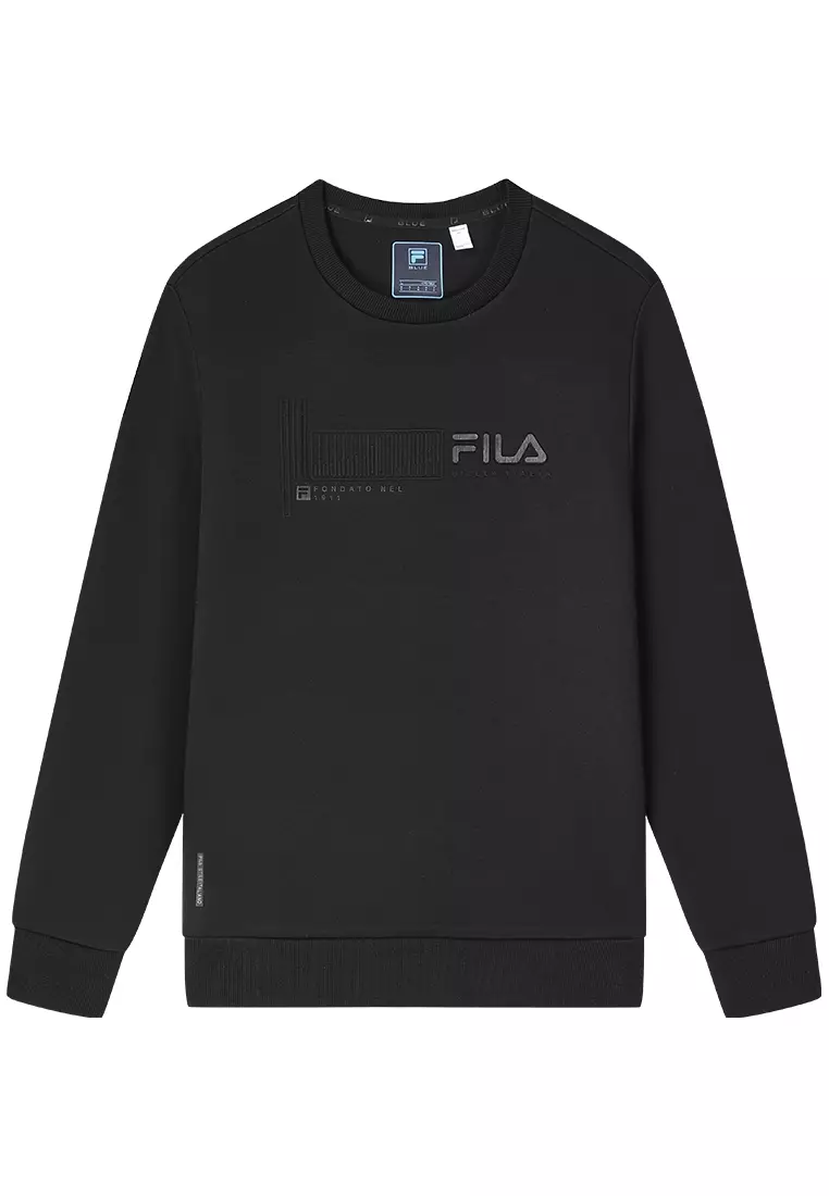 Fila tracksuit with baby blue blocking in black