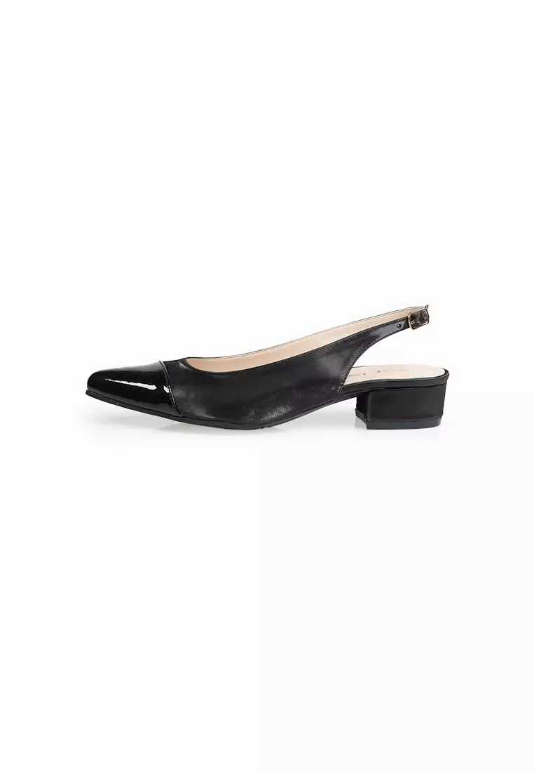 SEIS Sumi Sepatu Mules Wanita Heels 3 cm - BLACK