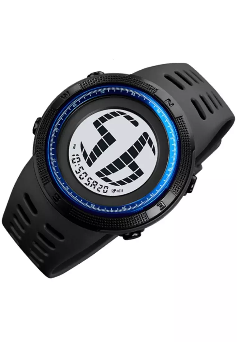 Jam Tangan Digital Pria Waterproof Many Function Strap Tali Material TPU DV57 ORIGINAL