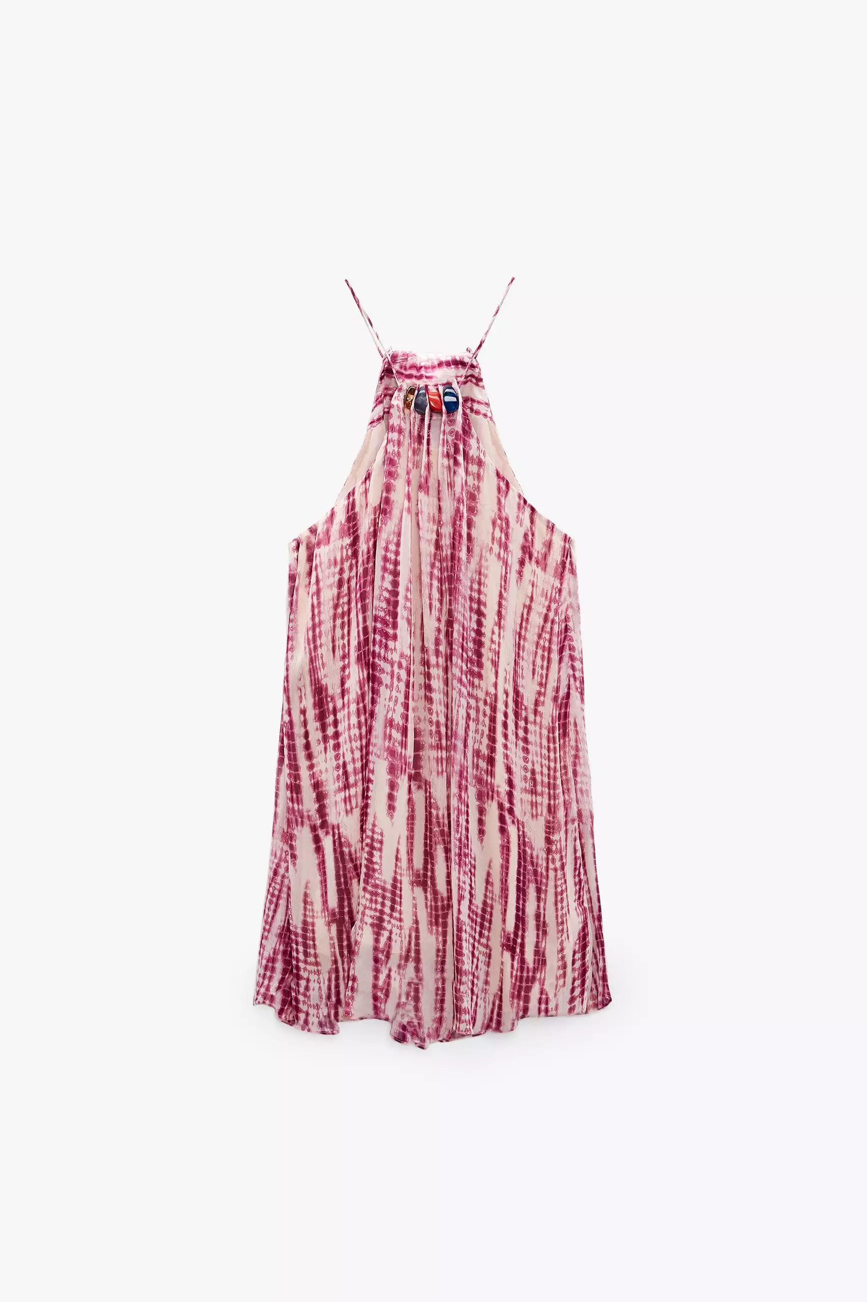 網上選購 ZARA TieDye Dress With Stones 2025 系列 ZALORA香港