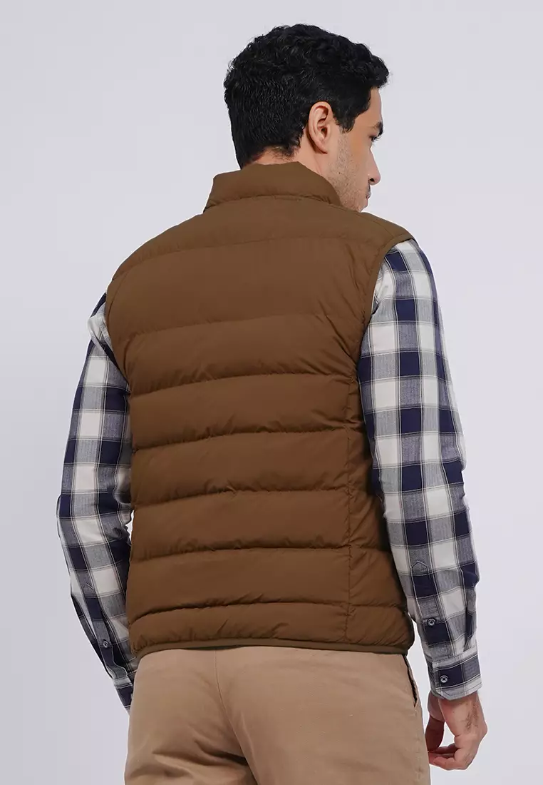 Zipped Ribstop Puffer Vest