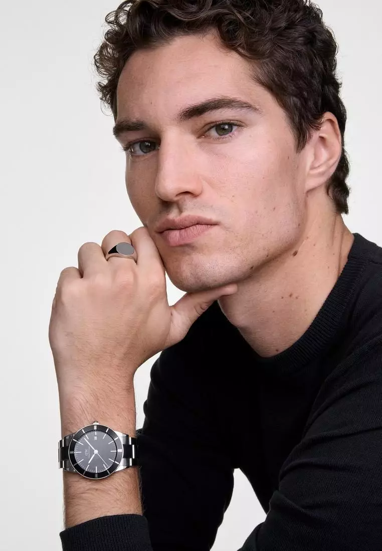 Iconic Paradigma Link Black Enamel - Men Watch stainless steel watch DW Official Authentic Original jam tanggan lelaki DW jam tangan