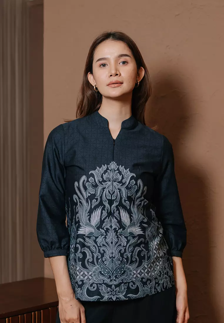 Hadinata Batik Wanita Superfine Blouse Ravina Rayden