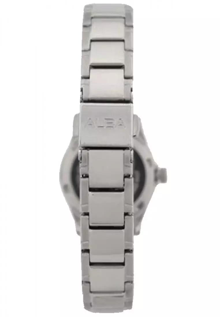 Jam Tangan Wanita Alba Original Garansi Resmi AXT433 AXT433X1 Strap Stainless Steel Silver