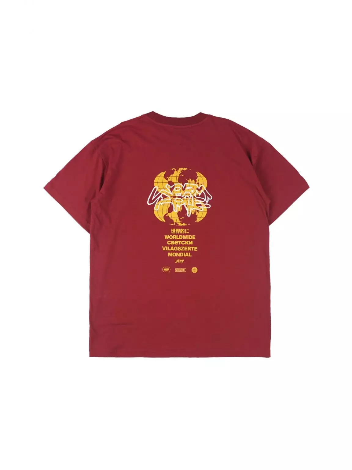 Jual WORMHOLE Wormhole Kaos Propaganda Tee Burgundy Original 2024 ...