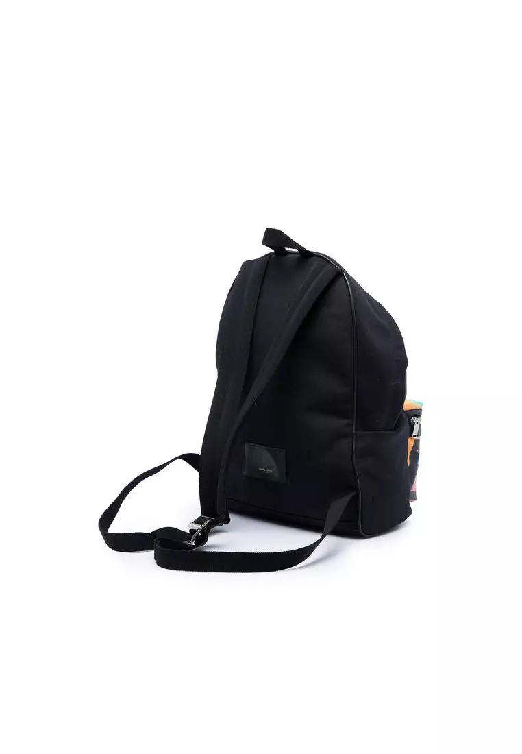 Pre-Loved Saint Laurent Canvas Hunting Baby City Backpack