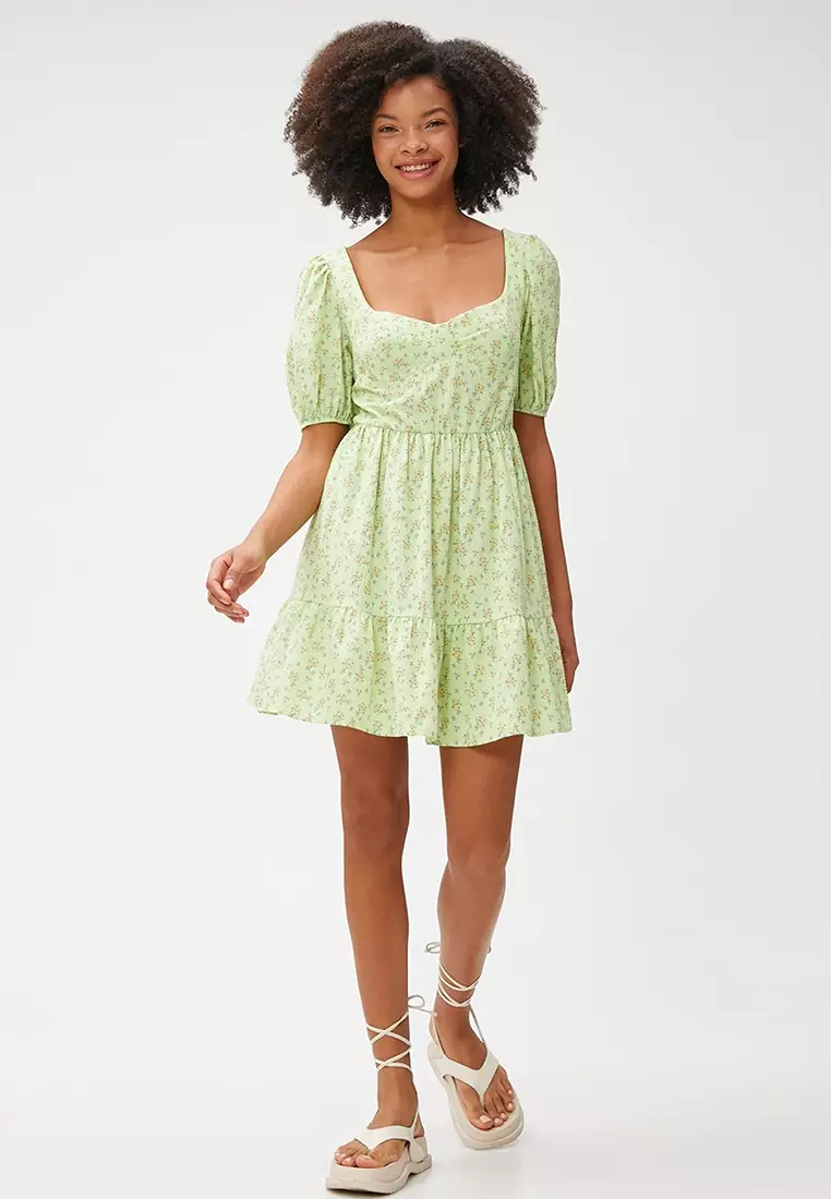 Heart Collar Pattern Dress