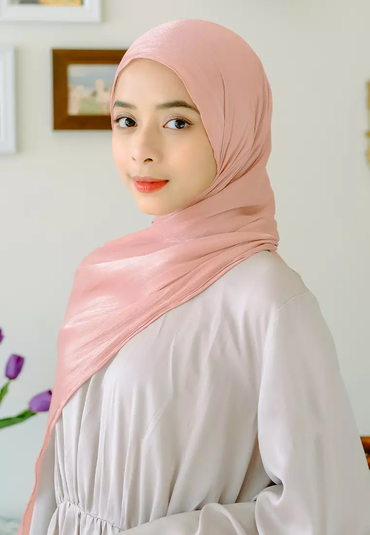 Yora Silk Shawl Mauve Glow