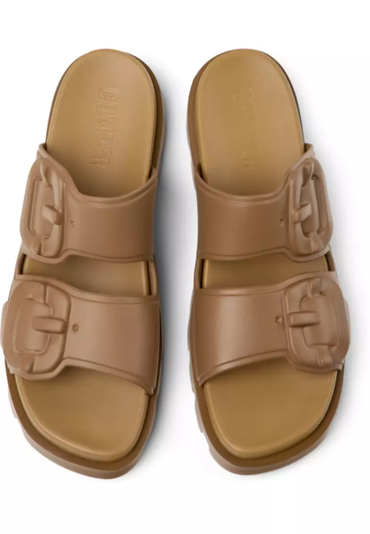 サンダル・ミュール CAMPER Women Sandals K201792 BRUTUS 002 Brown K201792-002_CF.jpg