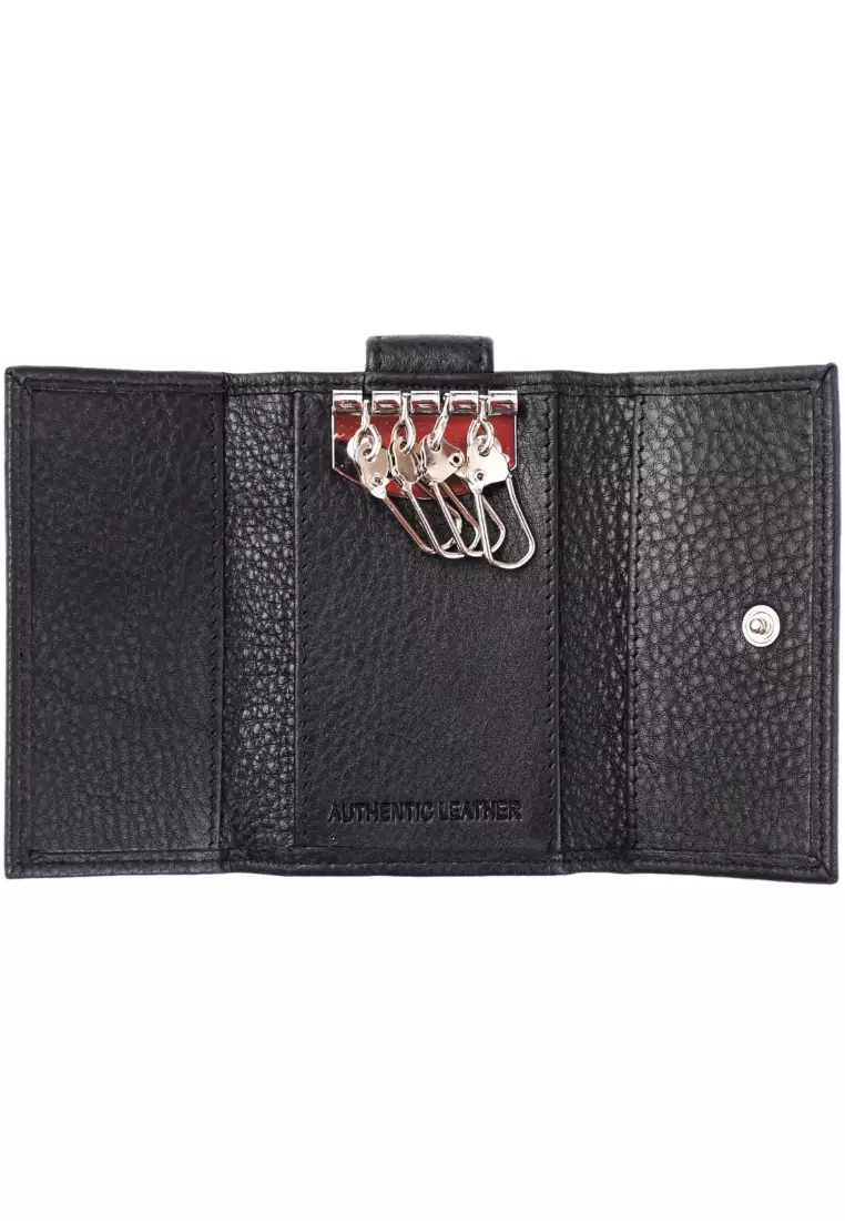 Buy Oxhide Key Wallet - Leather Car Key pouch -SD14 Oxhide Black Online ...