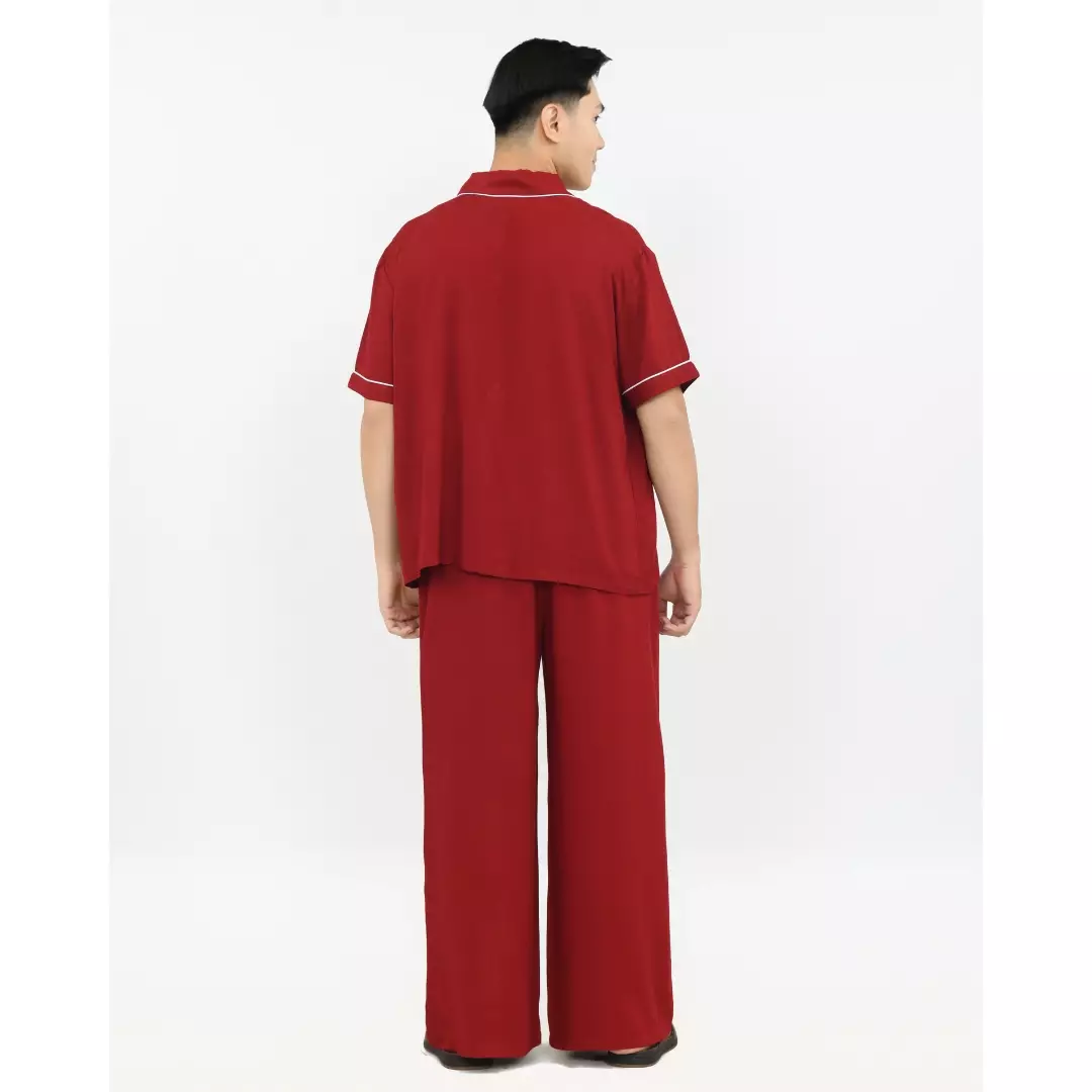 Baju Tidur Pria Lengan Pendek RHIU COTTON PYJAMA SETS