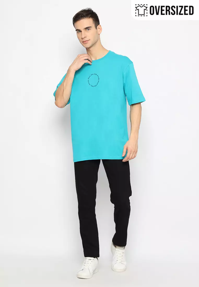 RBJ T-Shirt Cotton Combed Oversized Pria 2079250161