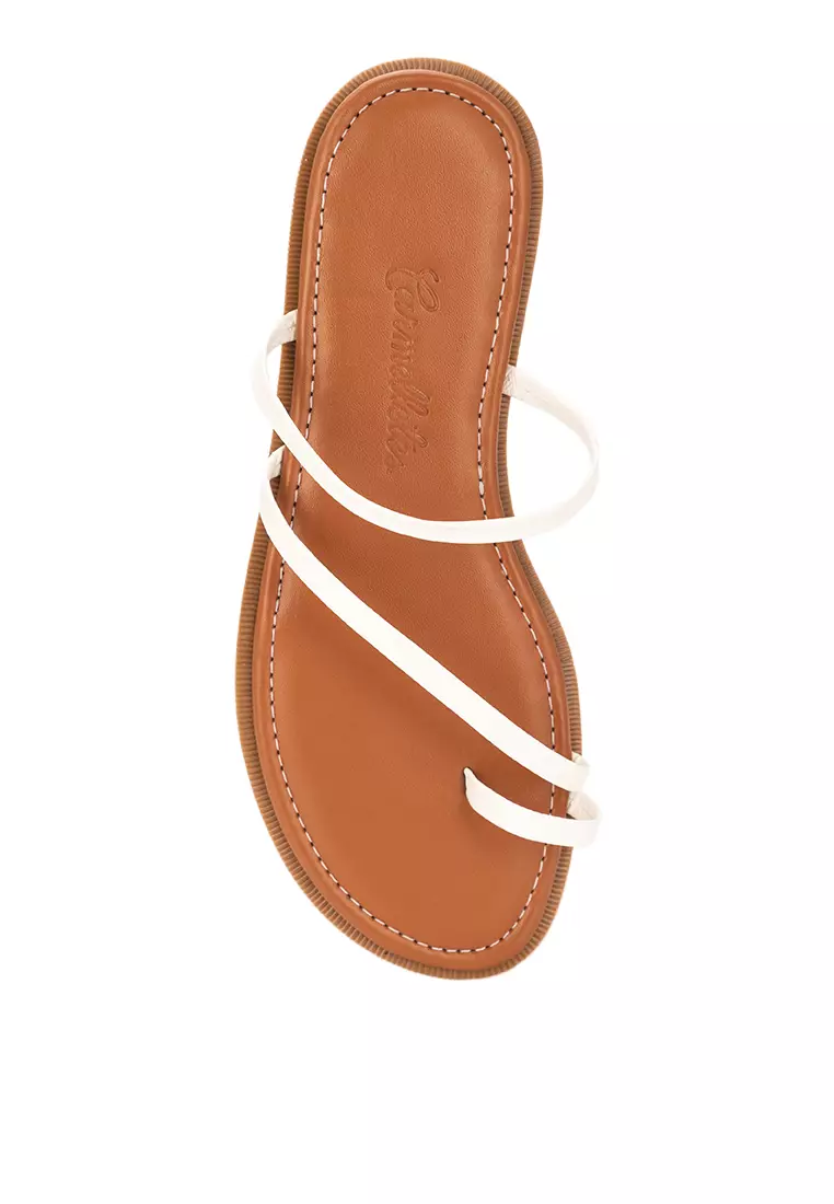 Toe Ring Strappy Flat Sandals