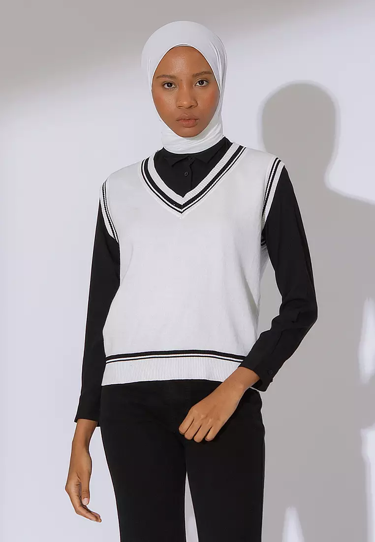 Ayya Knit Vest Broken White