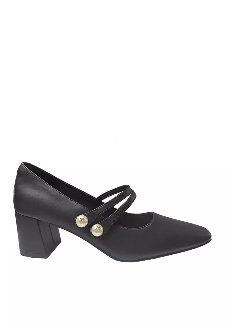Discount on Twenty Eight Shoes  shoes - SKU: VANSA Pearl Elastic Ankle Strap High Heel Pumps  VSW-H907618N