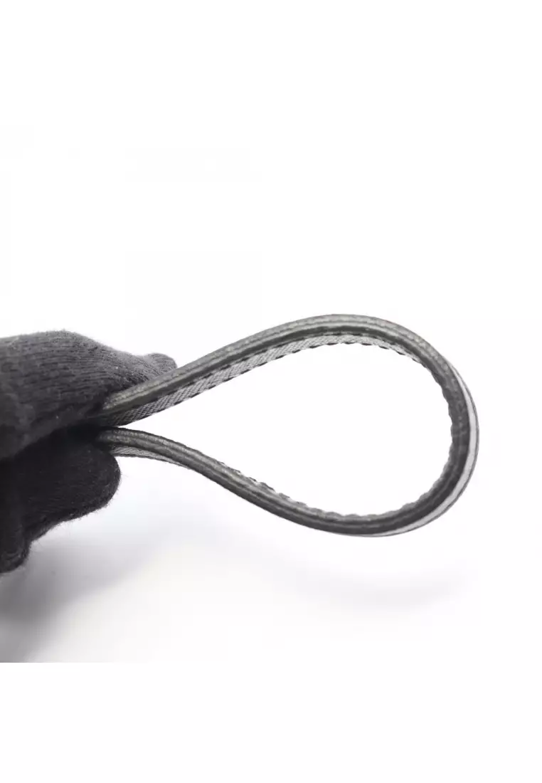 Pre-Loved Salvatore Ferragamo Gancini one shoulder bag leather black