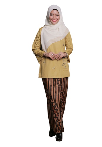 Kurung Kedah Mengusik Jiwa 01 from Hijrah Couture in Yellow