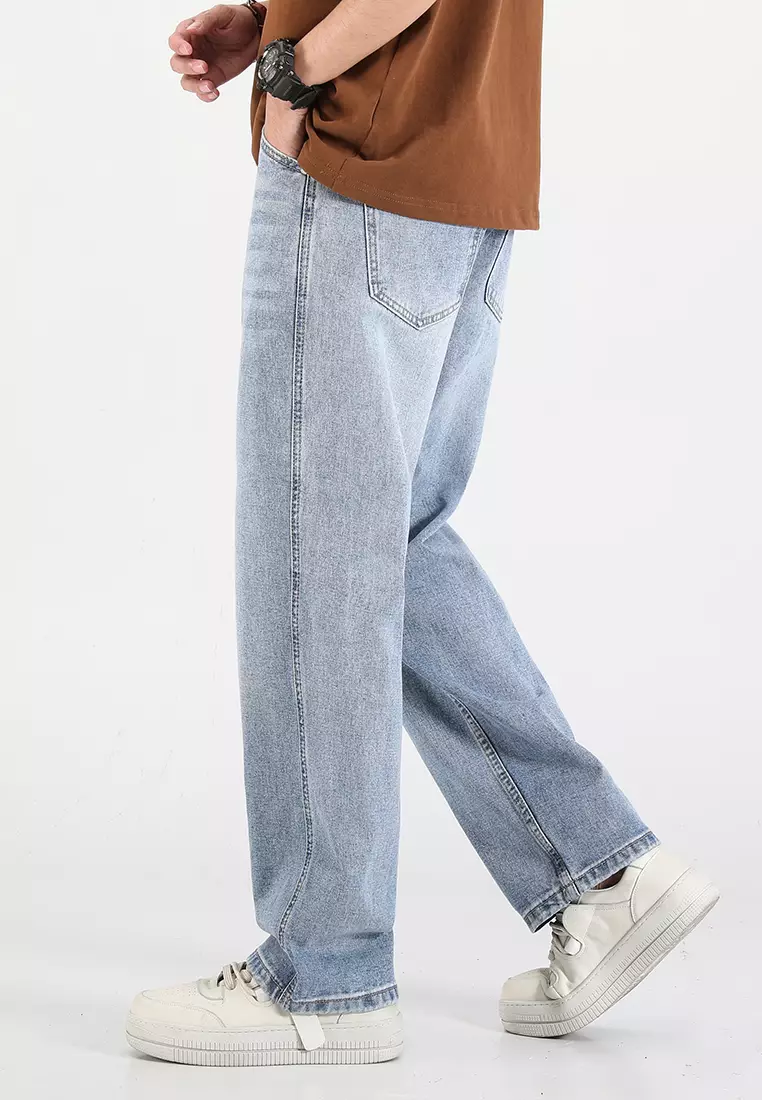 High Street Straight Washed Jeans AY-mjG63