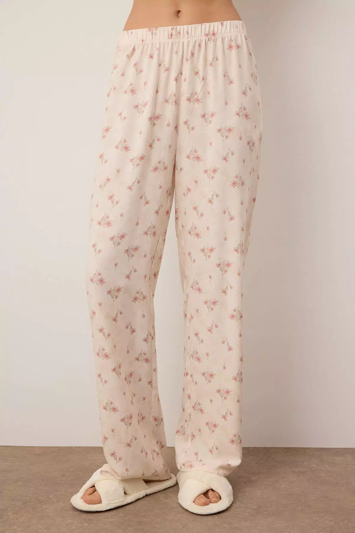 Multi-Colored Floral Viscose Woven Pajama Set Thmaw26Pt14