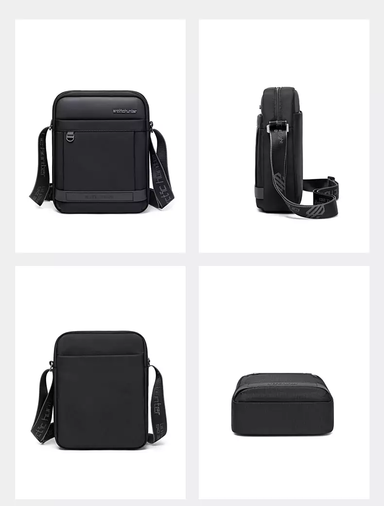 Arctic Hunter K00162 Tas Selempang Messenger Bag Sling Bag Shoulder Chest Bag Pria - BLACK
