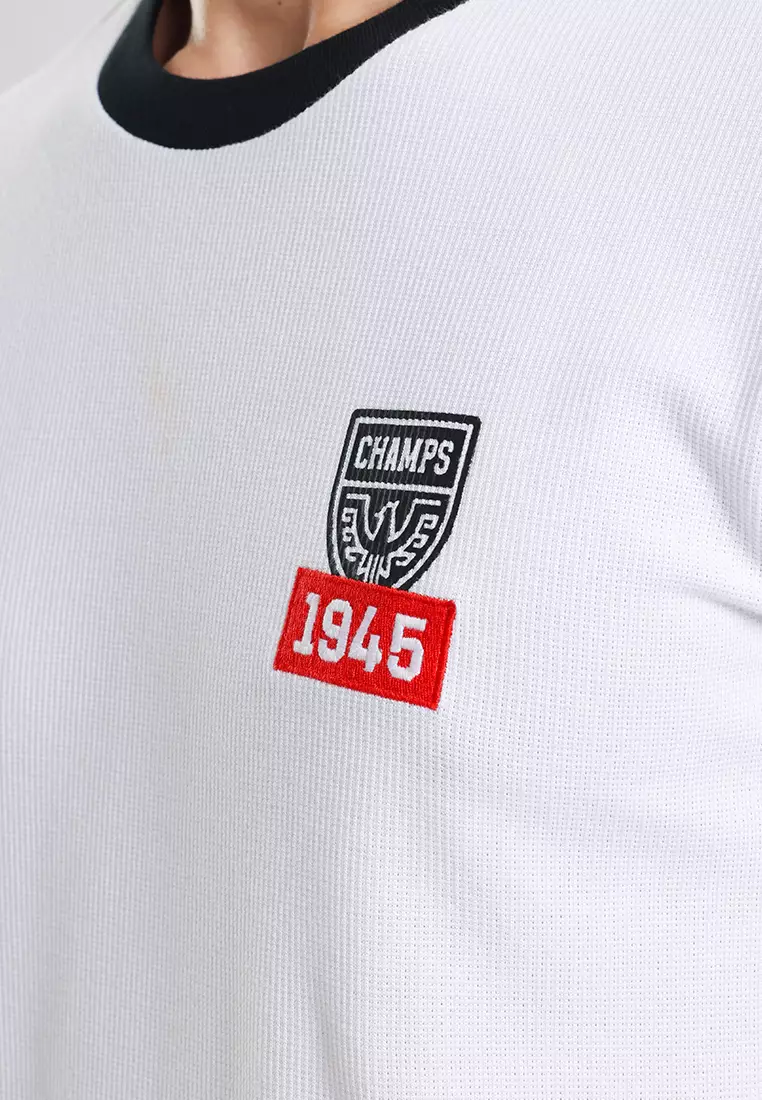 Manzone - Kaos Lengan Pendek Pria Id Wiratama Slim Fit - White Colour White