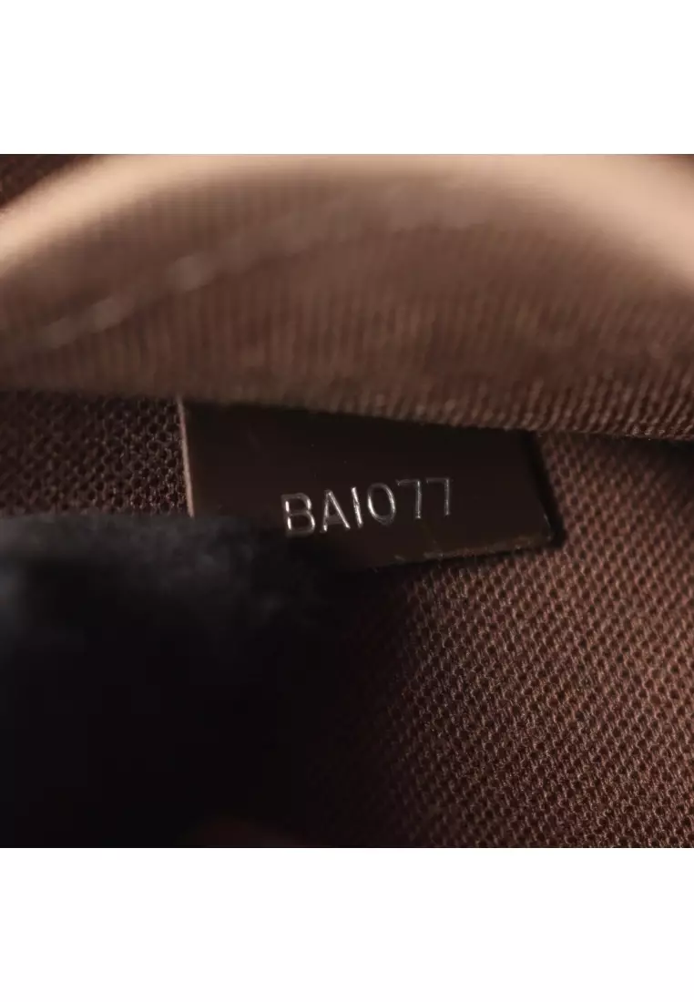 Pre-Loved Louis Vuitton Andrei taiga grizzly bear Shoulder bag leather Dark brown