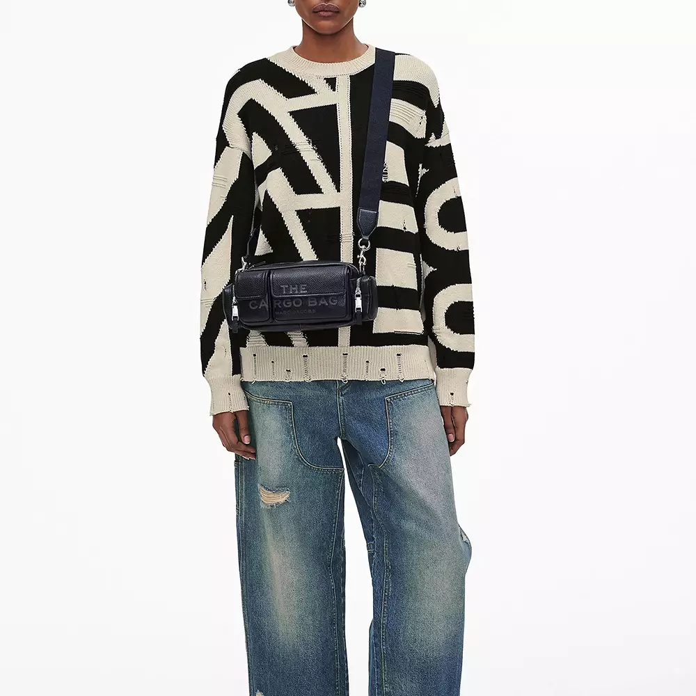 The Leather Cargo Bag Black