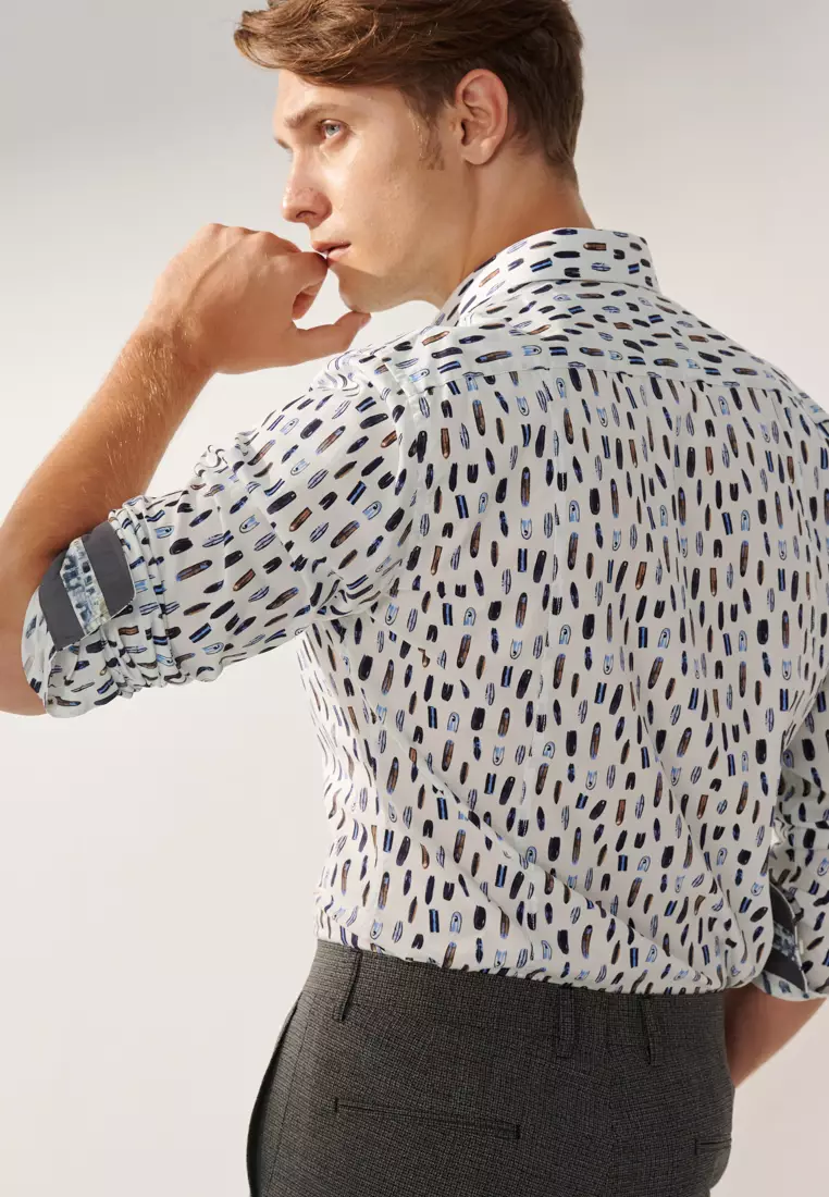 Sailing Boat Print Classic Shirt