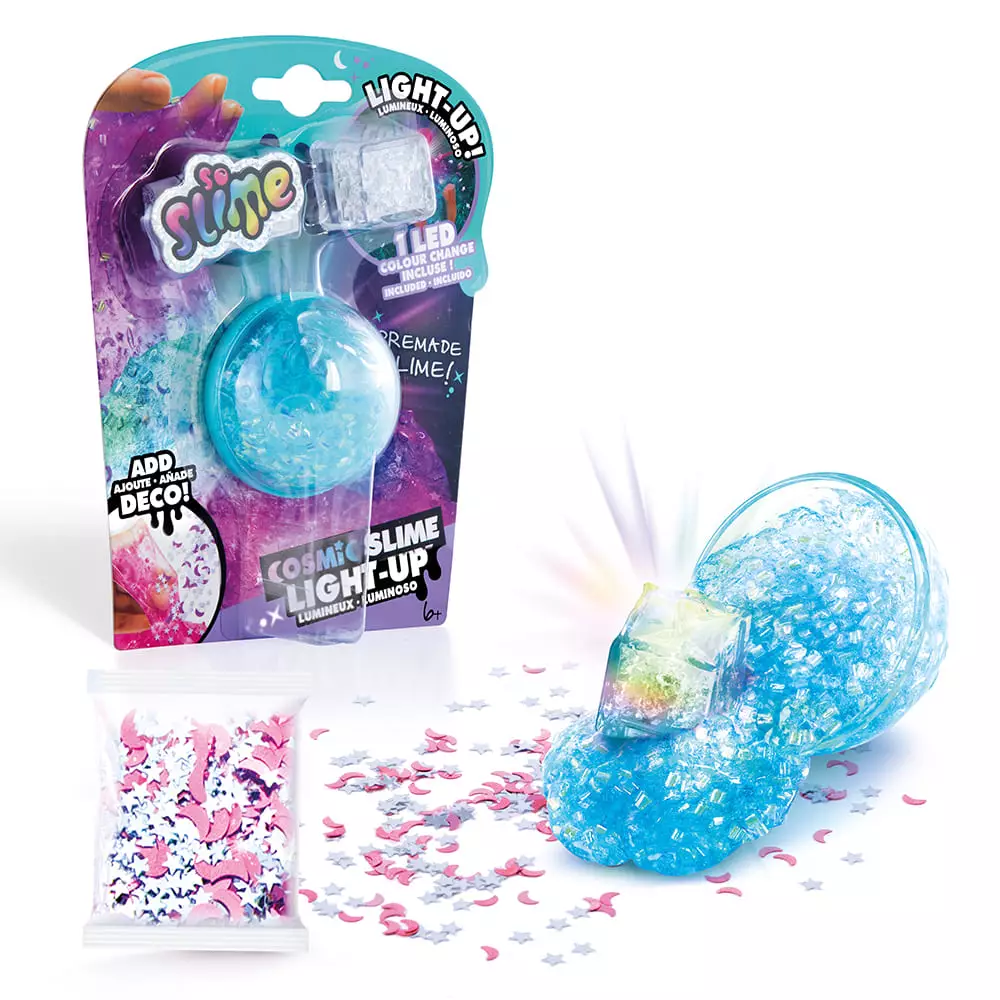 Canal Toys  -  SO SLIME LIGHT UP TURQUOISE - COSMIC CRUNCH 1 PACK  - Mainan Anak