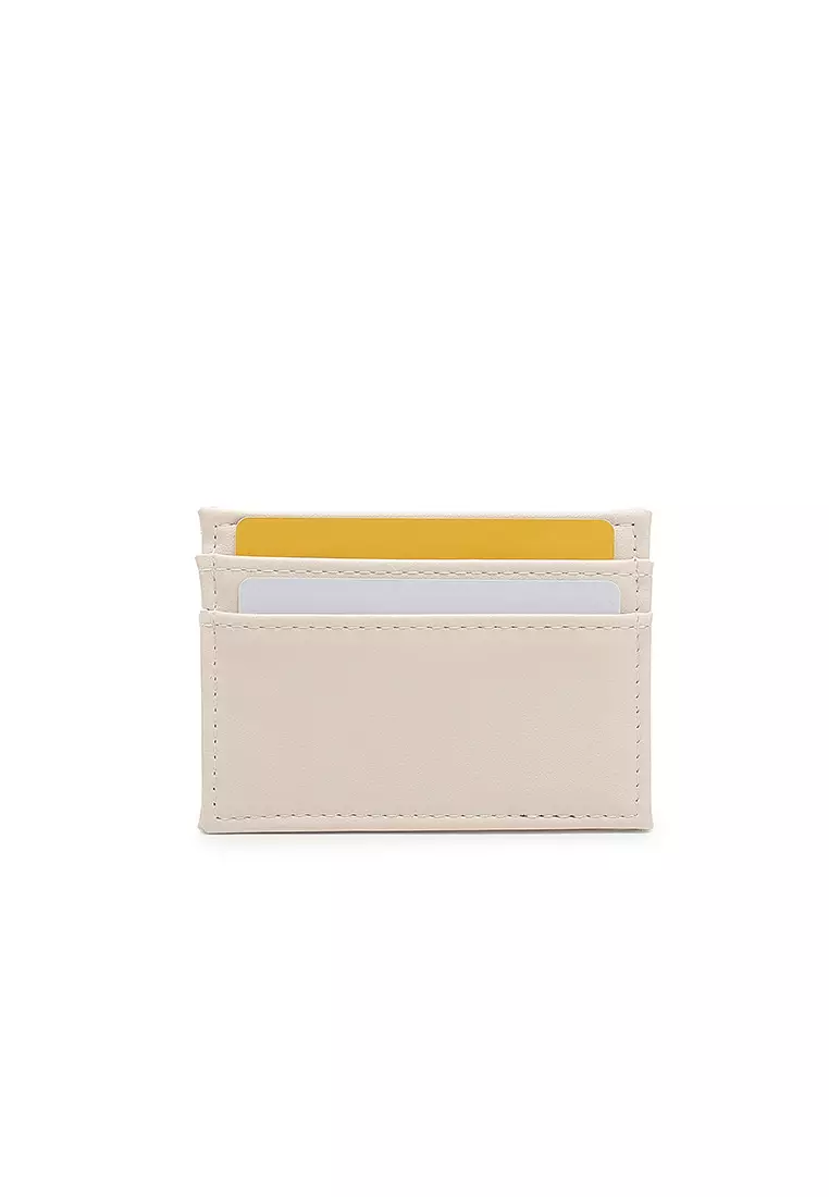 Women's 2 in 1 Purse/Wallet With Coin Compartment (Dompet Wanita 2 in 1 dengan Kompartmen Koin) - Putih