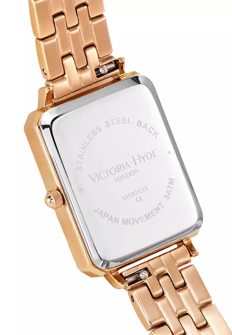 Westminster 22×28mm女士鉆石手表 玫瑰金 不銹鋼帶-金色