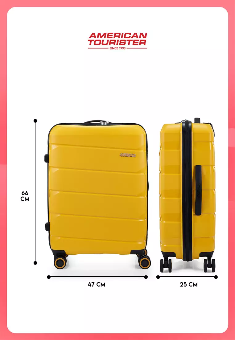 American Tourister Koper Hardcase Air Move Medium 24inch-Golden Yellow