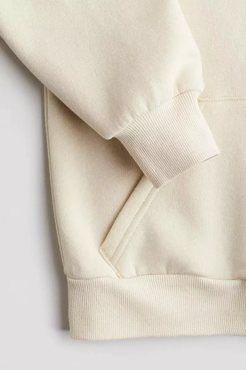 Oversized zip-through hoodie