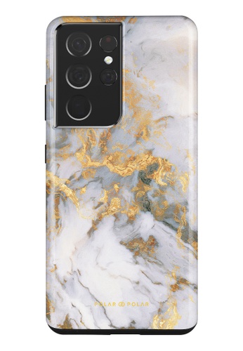 Polar Polar white Mist Marble Samsung Galaxy S21 Ultra 5G Dual-Layer Protective Phone Case (Glossy) C4717AC1BD5403GS_1